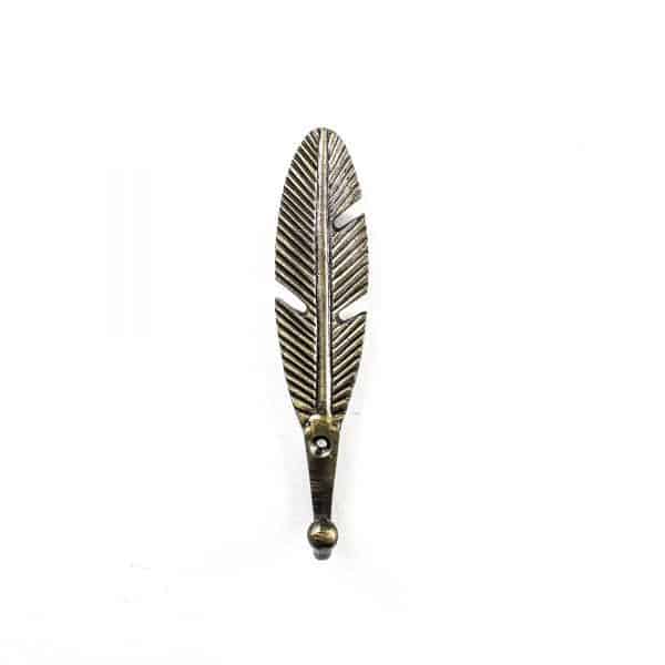 DSC 1973 Antique gold feather wall hook