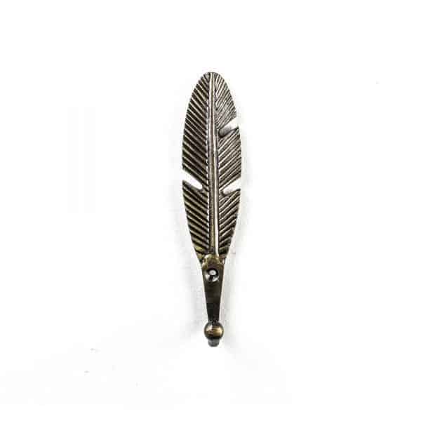 DSC 1974 Antique gold feather wall hook