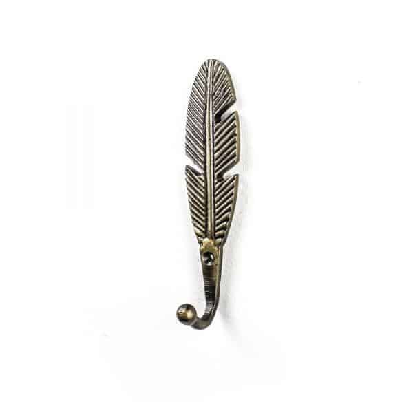 DSC 1982 Antique gold feather wall hook