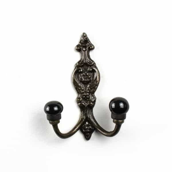 DSC 1502 Black ceramic double wall hook