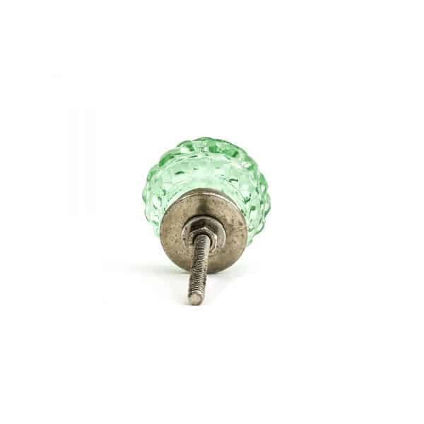 DSC 1910 Green patterned glass knob