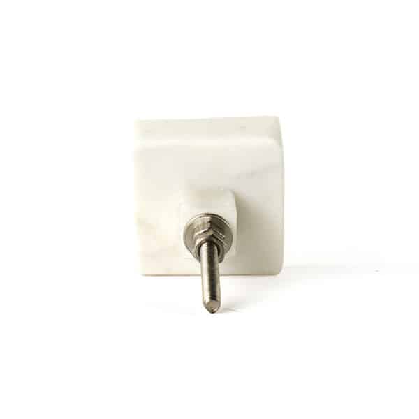 square white marble knob 8