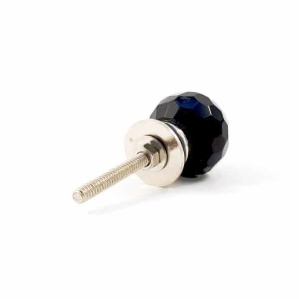 black geo glass knob 7