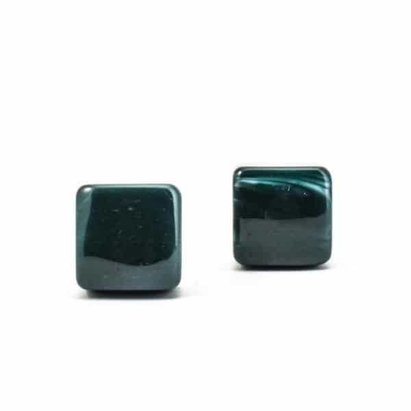 DSC 0287 Square dark green resin pull