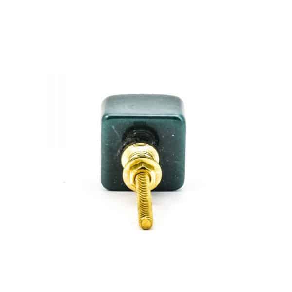 DSC 0293 Square dark green resin pull