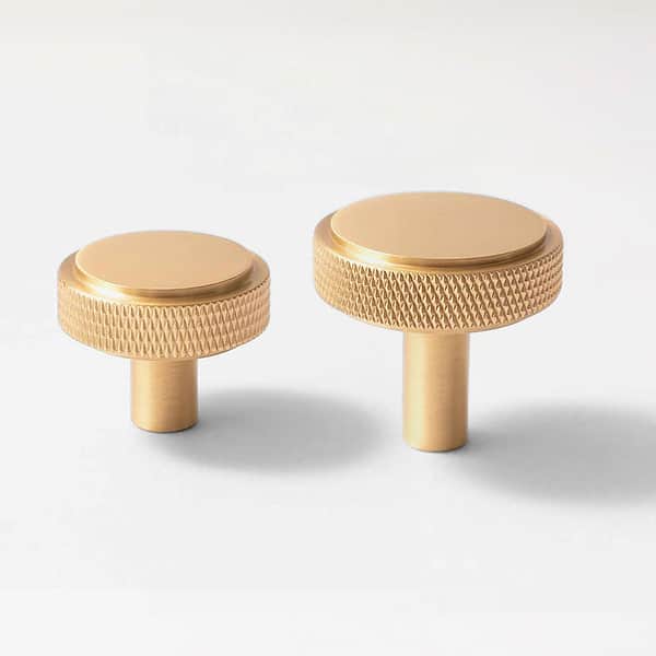 satin brass knobs group