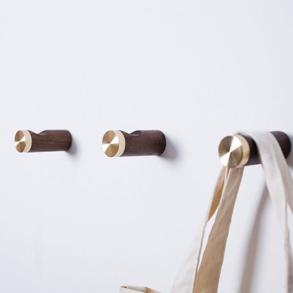 DARK WALNUT FLAT WALL HOOK 2