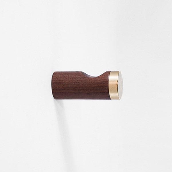 DARK WALNUT FLAT WALL HOOK 3