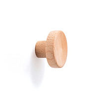 Beech wood knob med 1