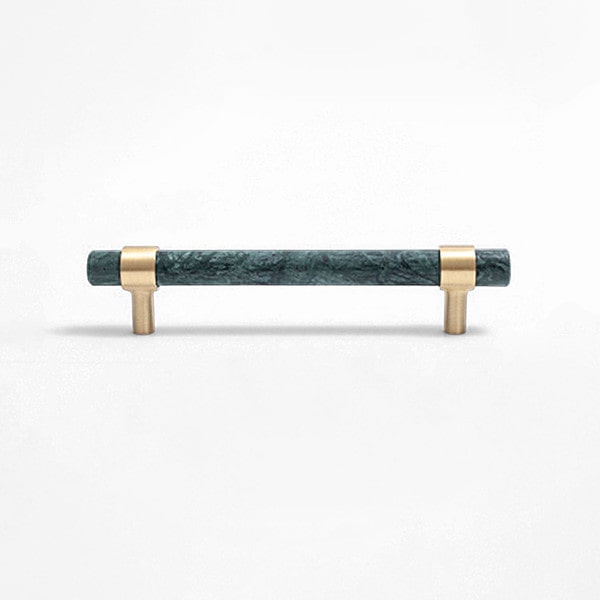 Green Marble Brass Pull Milan m