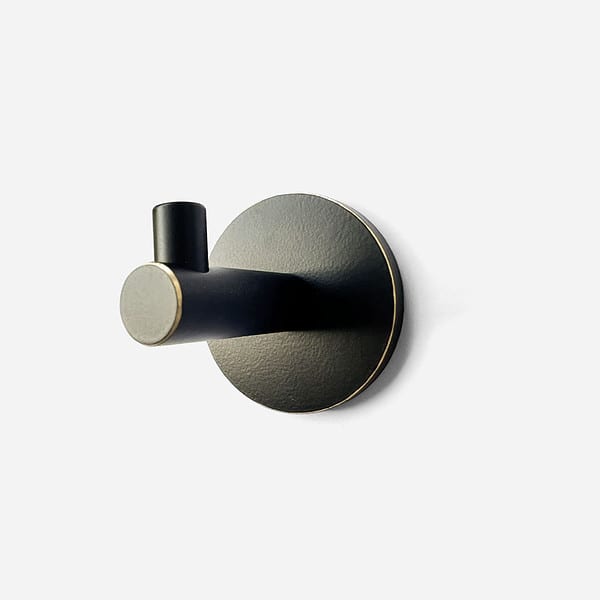 Izki Black Gold Rim Wall hook 3