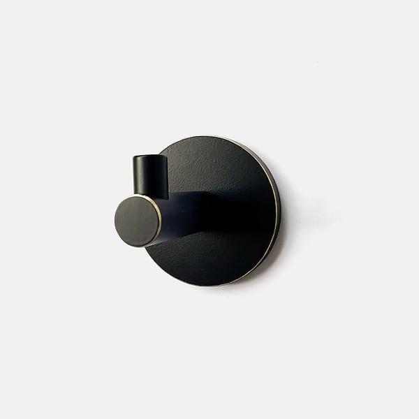 Izki Black Gold Rim Wall hook 5