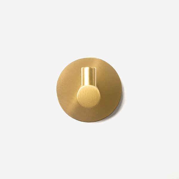 Izki Brushed Brass Wall Hook 1