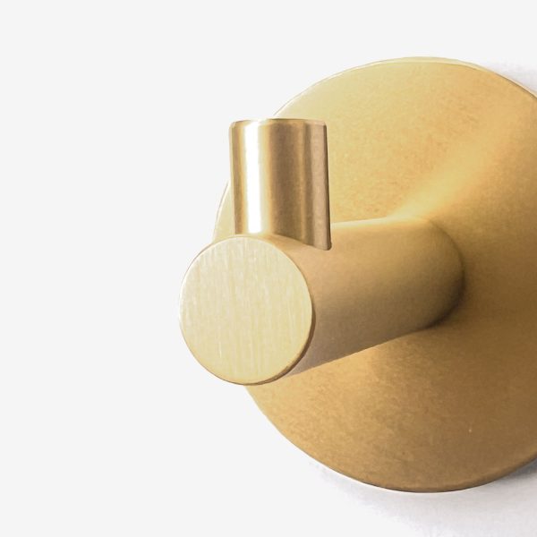 Izki Brushed Brass Wall Hook 3