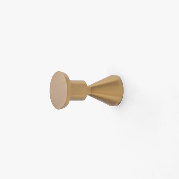 edam brushed brass wall hook 3