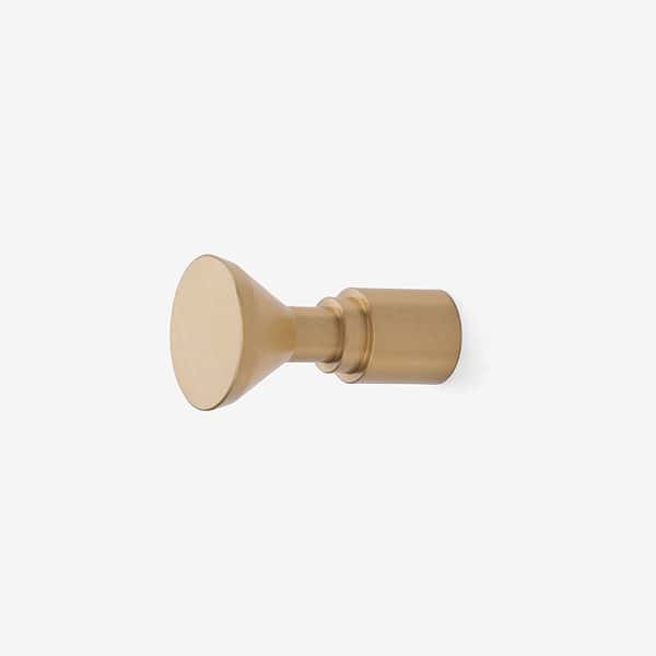 lindos brushed brass wall hook 2