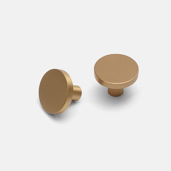 Brushed Brass Knob 6