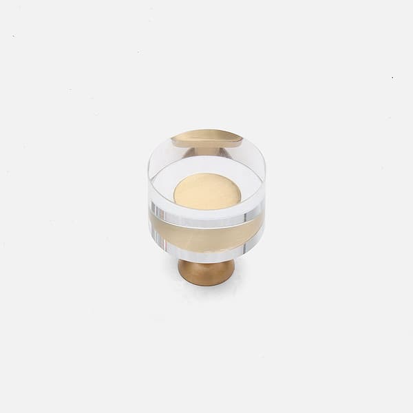 Large Acrylic Brass Knob 1