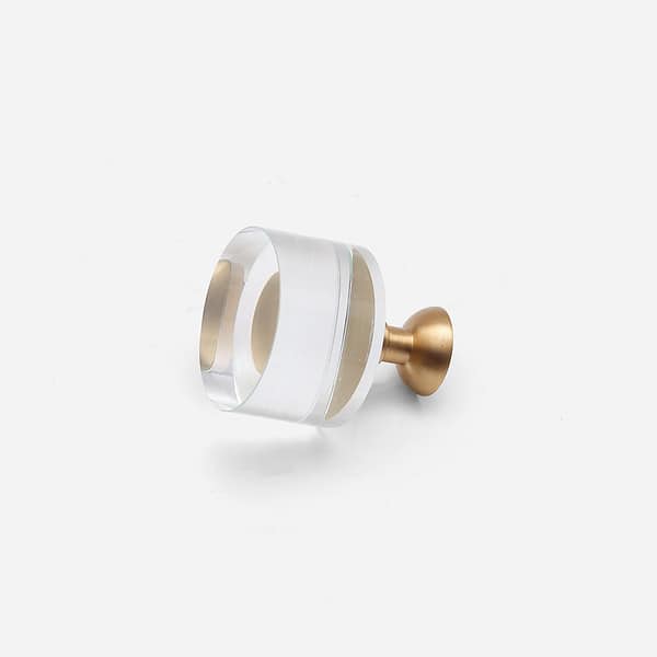 Large Acrylic Brass Knob 2