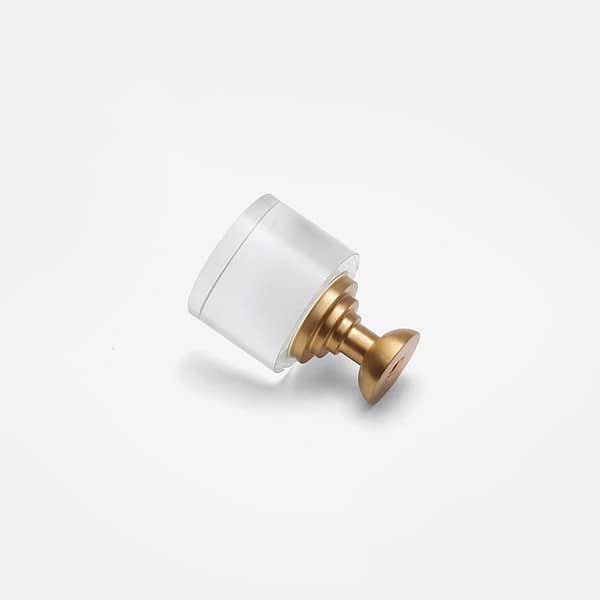 Small Acrylic Brass Knob