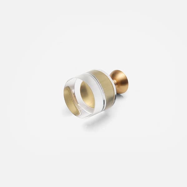 Small Acrylic Brass Knob 2