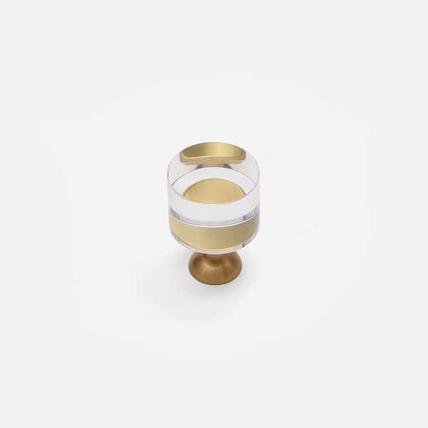 Small Acrylic Brass Knob 3