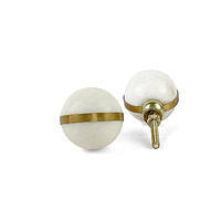 white marble banded ball 12